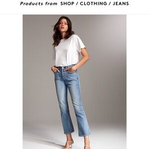 Denim Forum Bailey High Rise Crop Flare